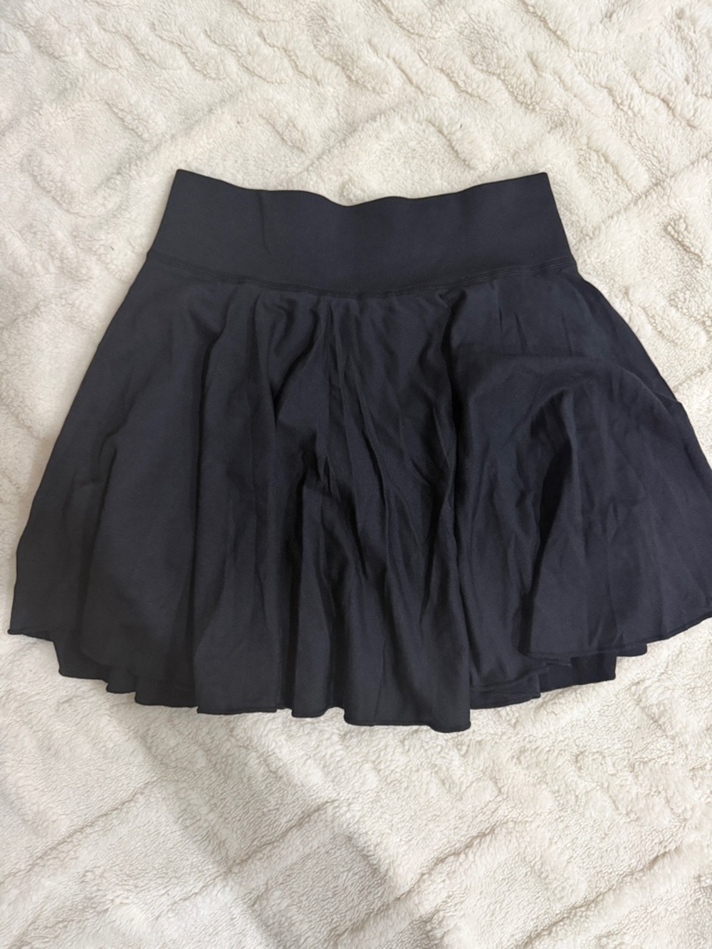 NWOT OQQ Black Women's Flared Skort - Classic Everyday Style